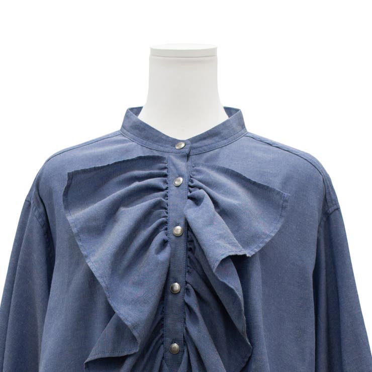 ダンガリーフリルシャツ | A.NATALY | 詳細画像15 