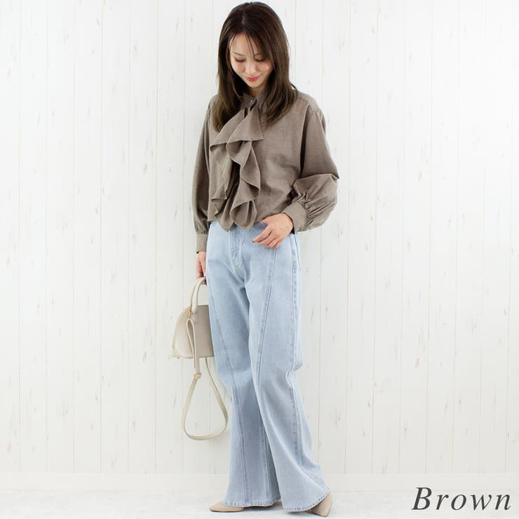 ダンガリーフリルシャツ | A.NATALY | 詳細画像6 