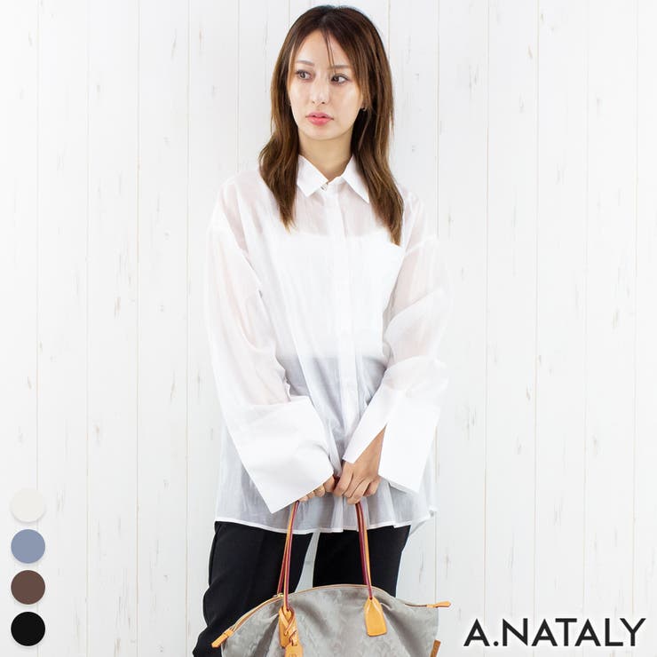 オフ | シアー片ポケットシャツ | A.NATALY