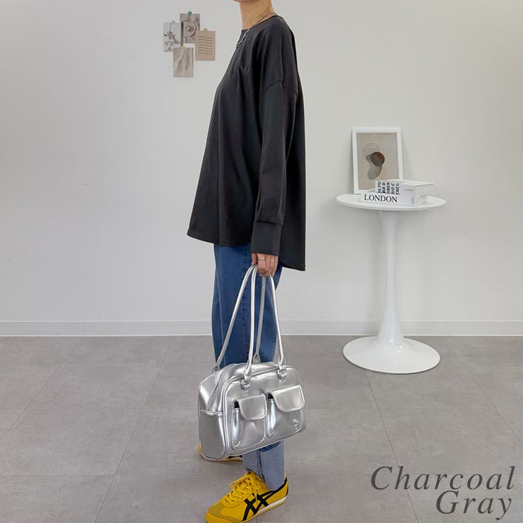 オーバーサイズ裾ラウンドカットソー | A.NATALY | 詳細画像8 