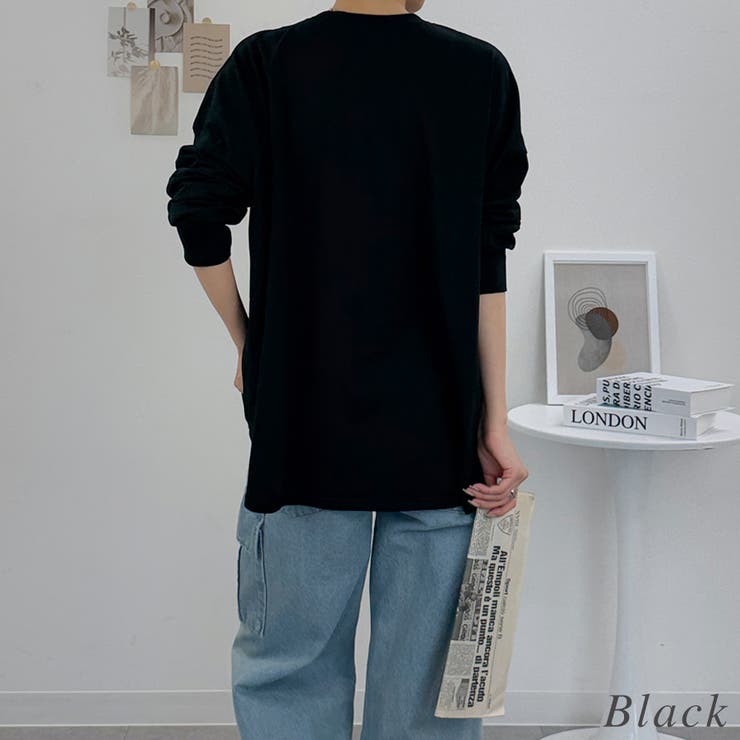 オーバーサイズ裾ラウンドカットソー | A.NATALY | 詳細画像9 