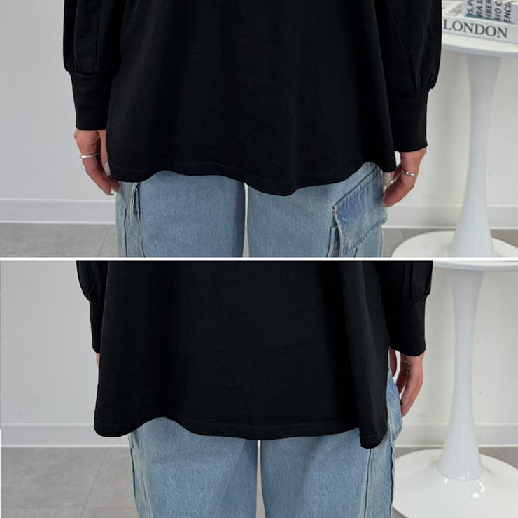 オーバーサイズ裾ラウンドカットソー | A.NATALY | 詳細画像18 