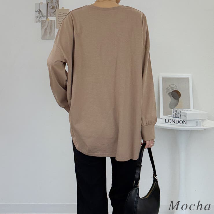 オーバーサイズ裾ラウンドカットソー | A.NATALY | 詳細画像3 