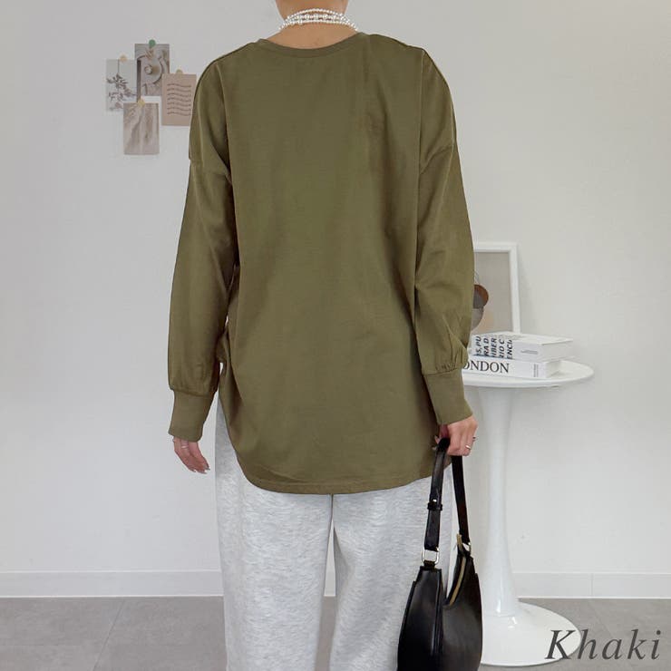 オーバーサイズ裾ラウンドカットソー | A.NATALY | 詳細画像5 