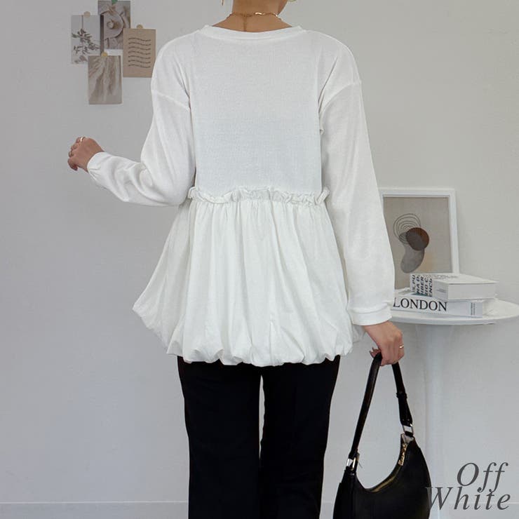 ペプラム切替バルーントップス | A.NATALY | 詳細画像1 