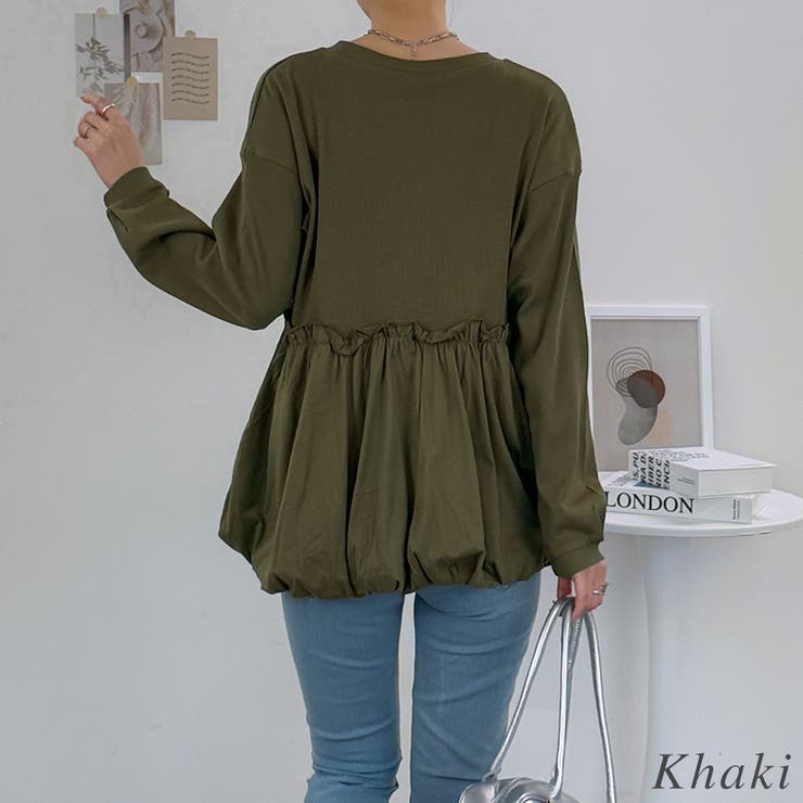 ペプラム切替バルーントップス | A.NATALY | 詳細画像3 