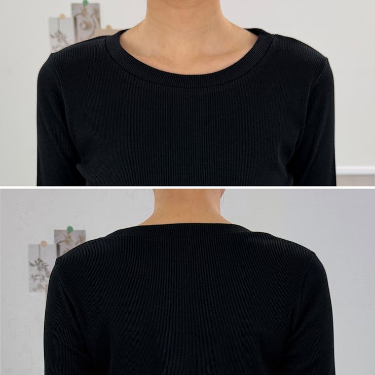 袖口ボタンリブロングTシャツ | A.NATALY | 詳細画像8 