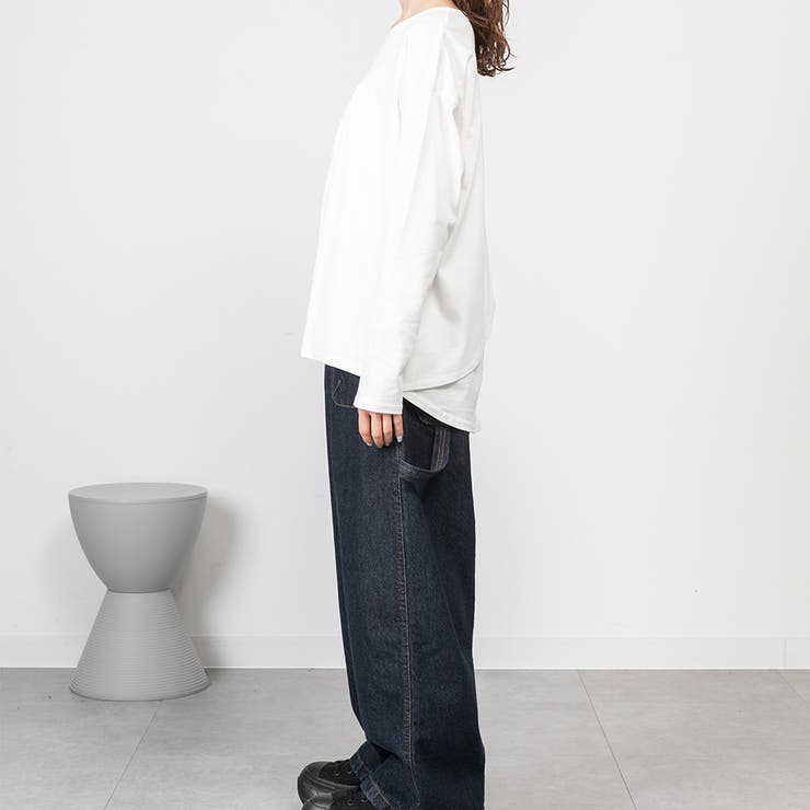 バックダブル長袖Tシャツ | A.NATALY | 詳細画像8 