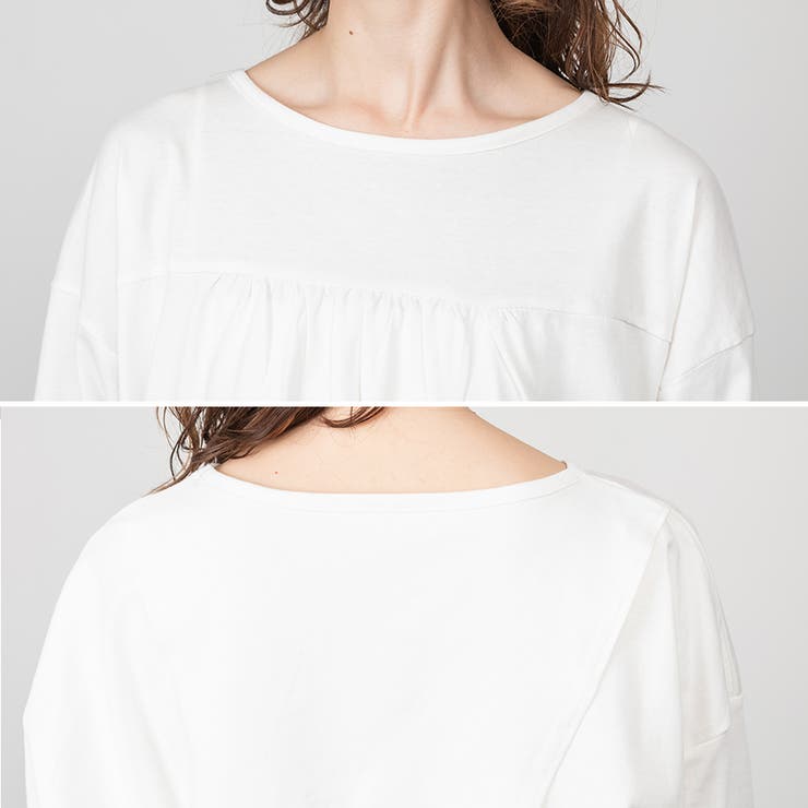 バックダブル長袖Tシャツ | A.NATALY | 詳細画像10 