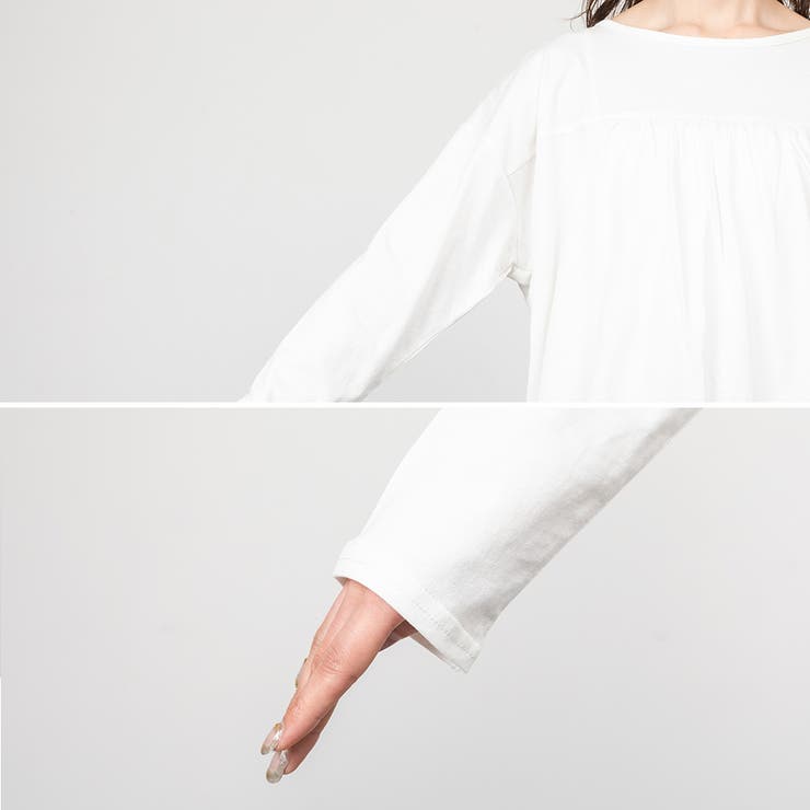 バックダブル長袖Tシャツ | A.NATALY | 詳細画像11 