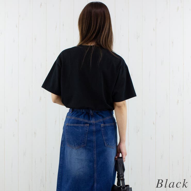 接触冷感エンボス加工プリントTシャツ | A.NATALY | 詳細画像7 