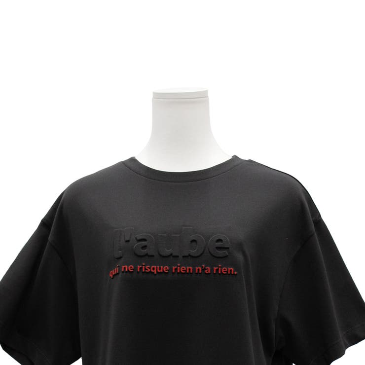 接触冷感エンボス加工プリントTシャツ | A.NATALY | 詳細画像15 