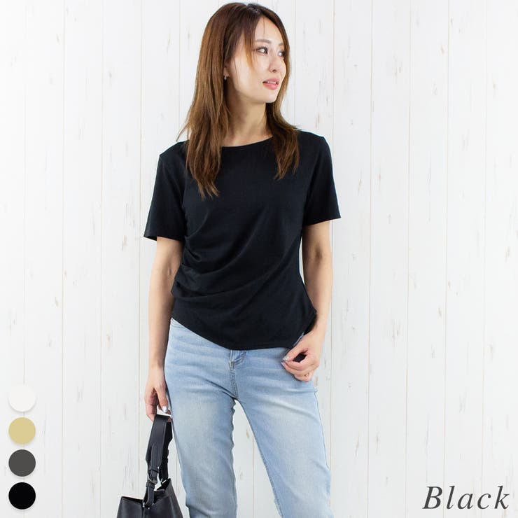 ブラック | アシメタックTシャツ | A.NATALY