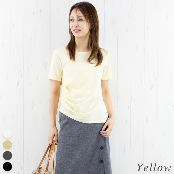イエロー | アシメタックTシャツ | A.NATALY