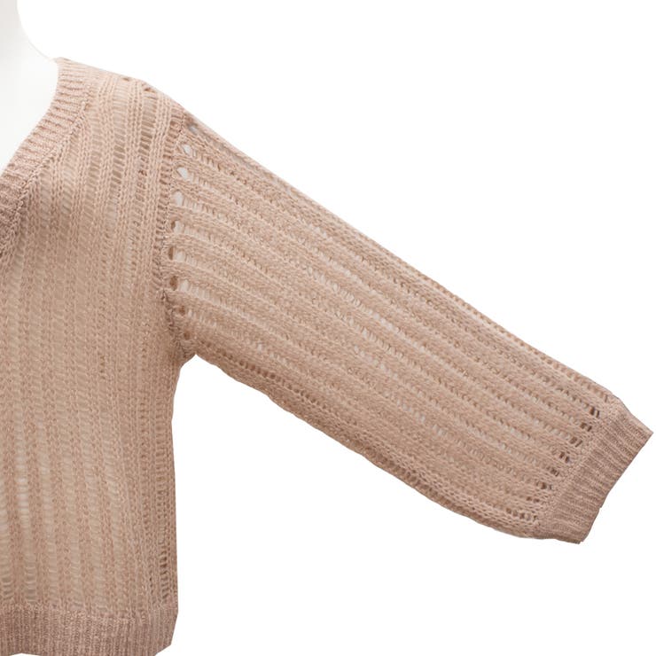 透かし編みⅤネックプルオーバー | A.NATALY | 詳細画像17 