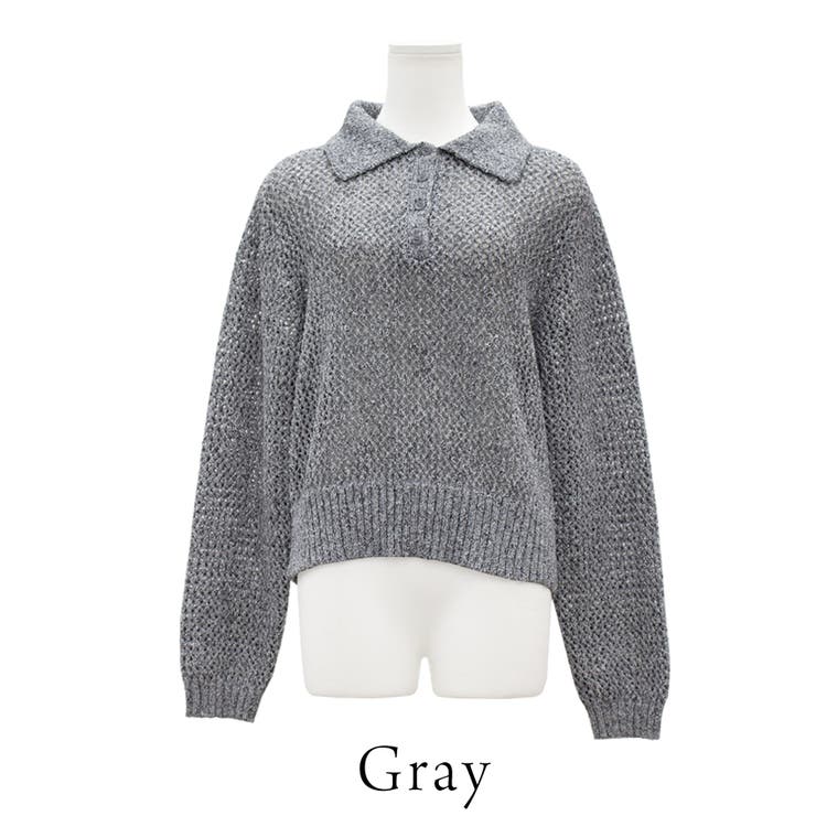 MIXメッシュポロニット | A.NATALY | 詳細画像10 