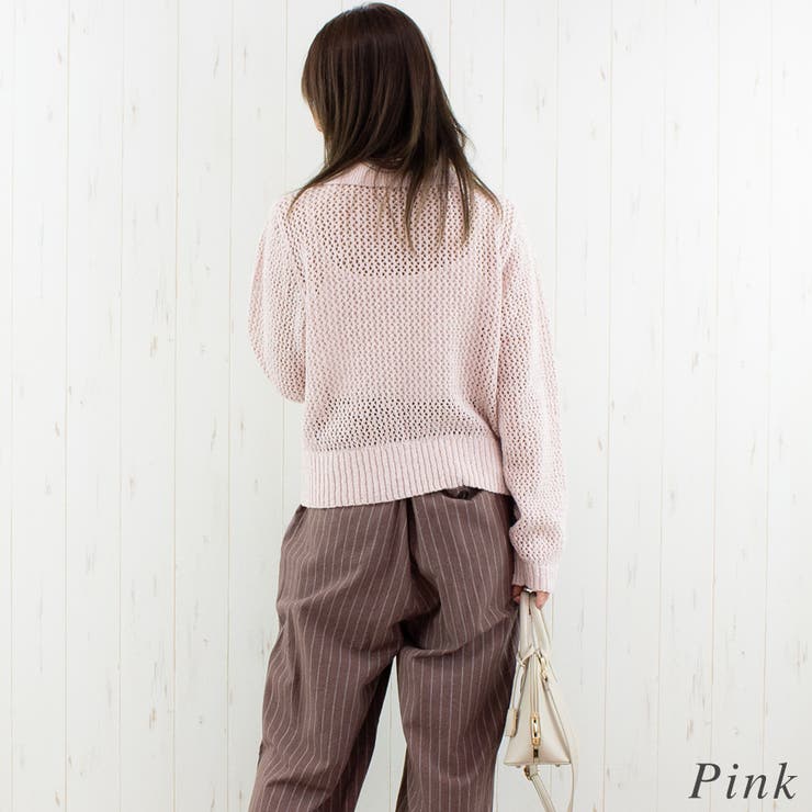 MIXメッシュポロニット | A.NATALY | 詳細画像1 