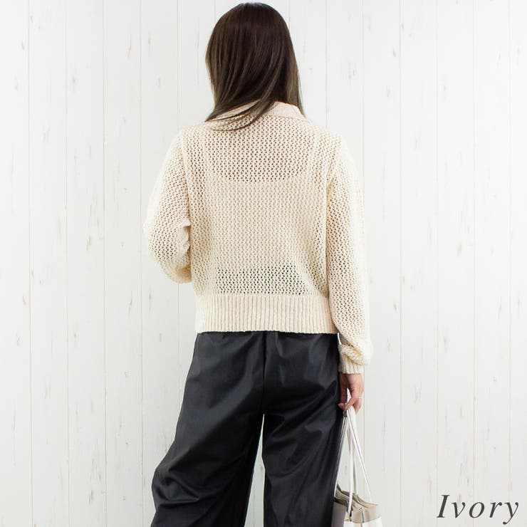 MIXメッシュポロニット | A.NATALY | 詳細画像3 