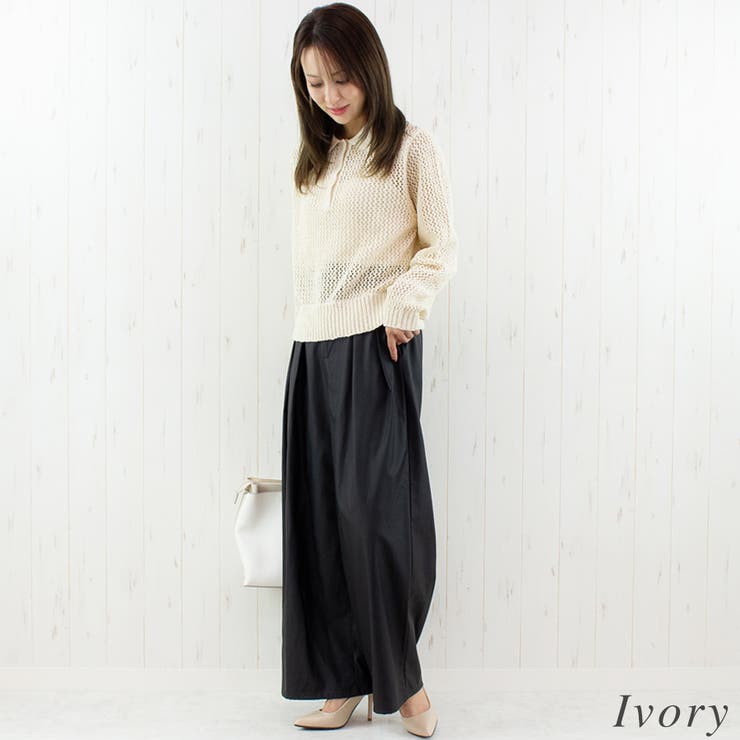 MIXメッシュポロニット | A.NATALY | 詳細画像4 