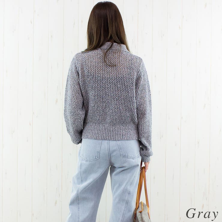 MIXメッシュポロニット | A.NATALY | 詳細画像5 