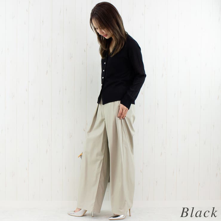 麻タッチメタル釦シアーカーディガン | A.NATALY | 詳細画像8 