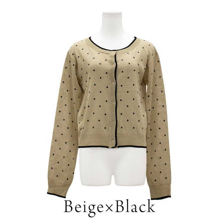 麻ライクドット配色カーデ | A.NATALY | 詳細画像10 