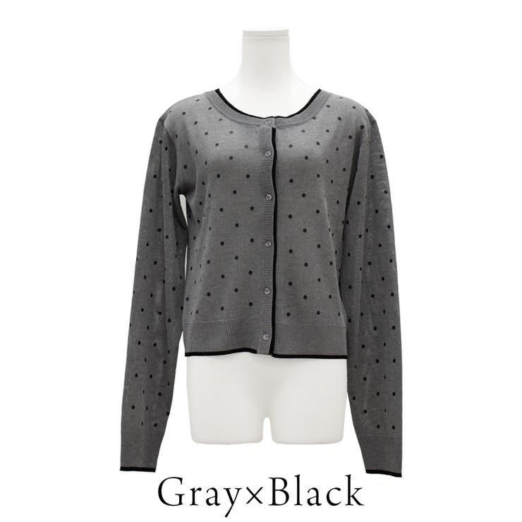 麻ライクドット配色カーデ | A.NATALY | 詳細画像11 