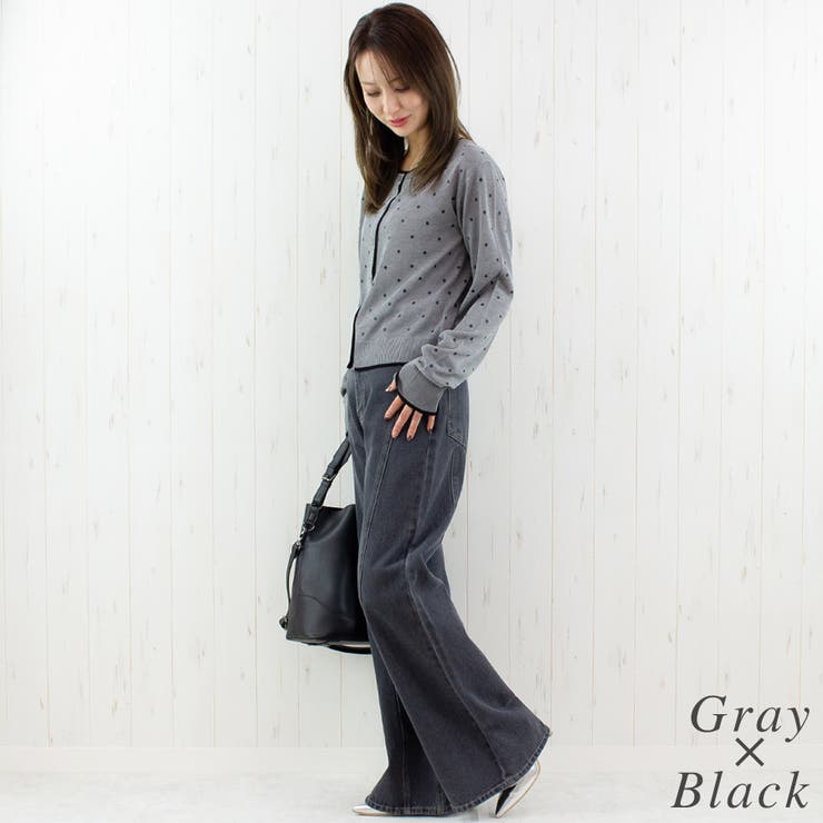 麻ライクドット配色カーデ | A.NATALY | 詳細画像6 