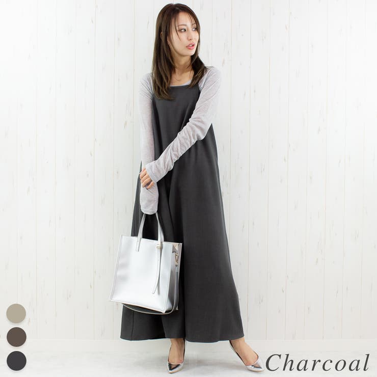 チャコール | フレアーキャミワンピース | A.NATALY
