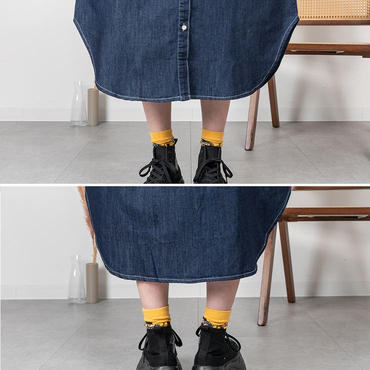 ヴィンテージ加工デニムワンピース | A.NATALY | 詳細画像10 