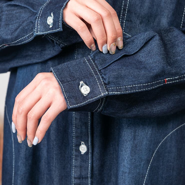 ヴィンテージ加工デニムワンピース | A.NATALY | 詳細画像11 