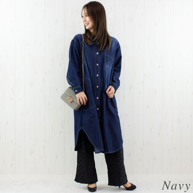 ヴィンテージ加工デニムワンピース | A.NATALY | 詳細画像1 