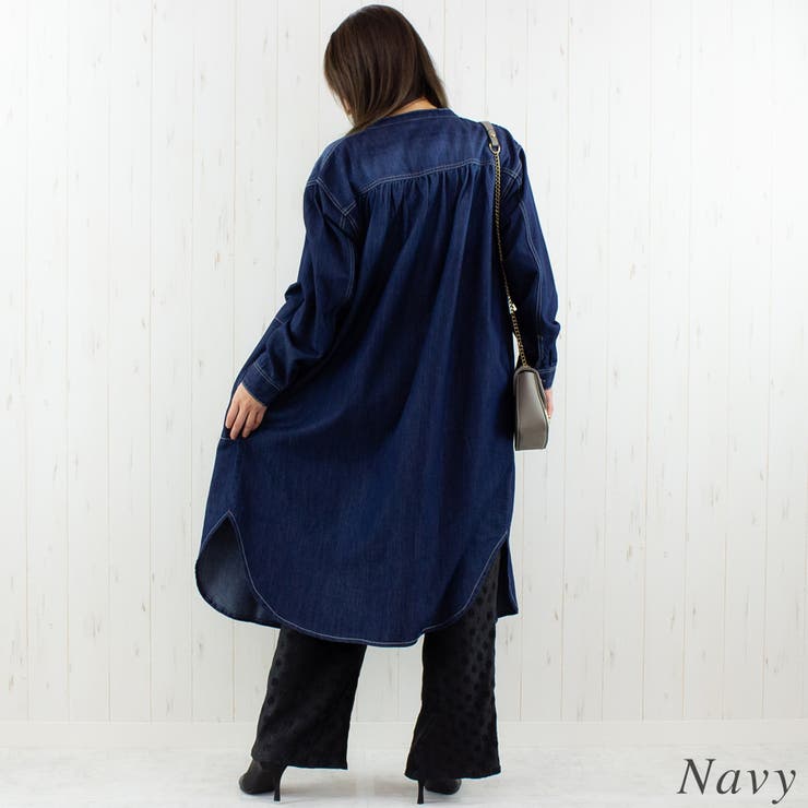 ヴィンテージ加工デニムワンピース | A.NATALY | 詳細画像3 