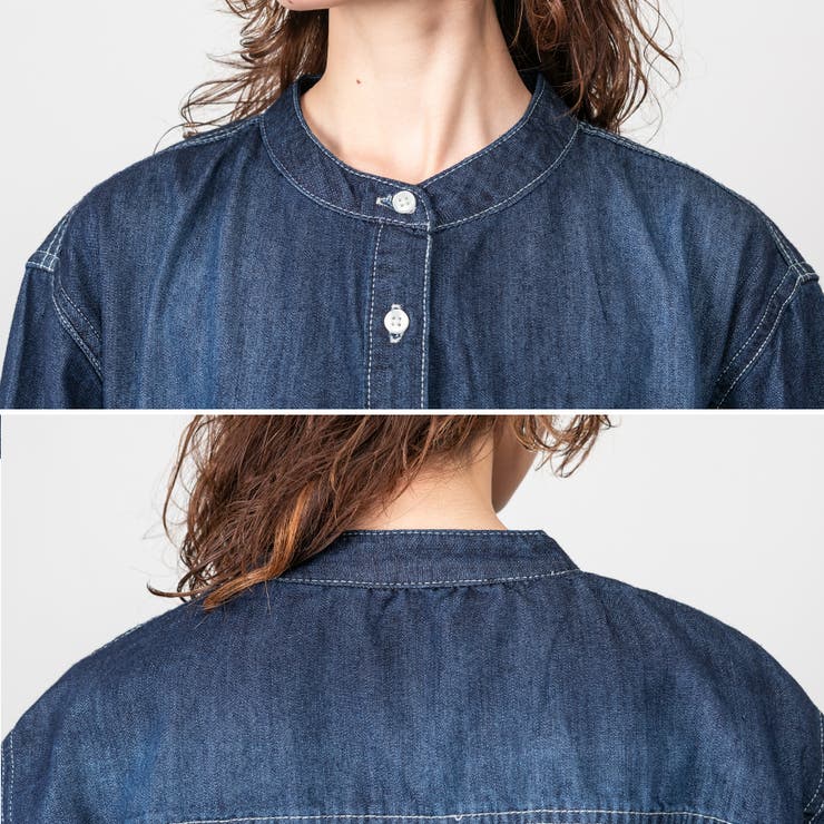 ヴィンテージ加工デニムワンピース | A.NATALY | 詳細画像8 