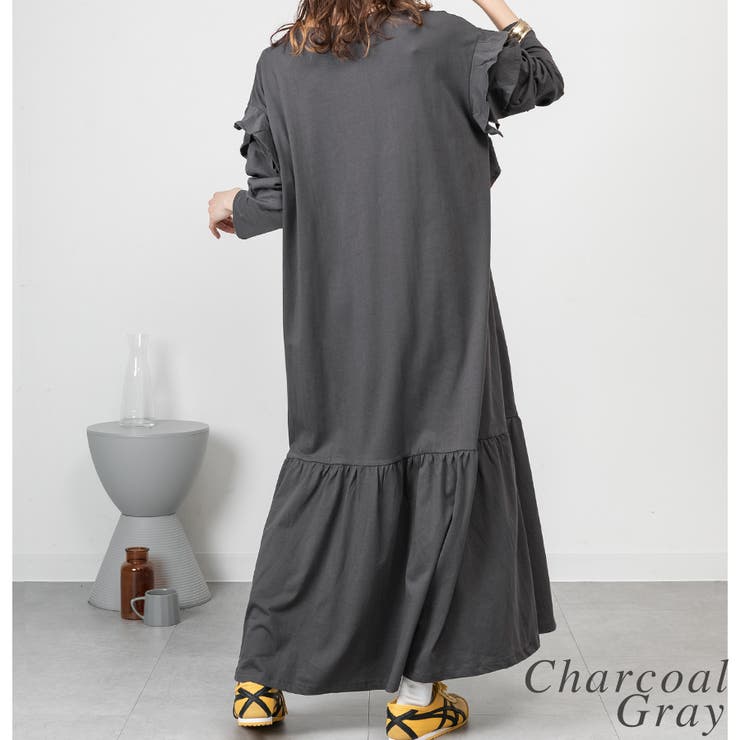 ダブルフリル長袖ワンピース | A.NATALY | 詳細画像8 