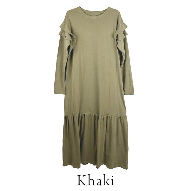 ダブルフリル長袖ワンピース | A.NATALY | 詳細画像9 