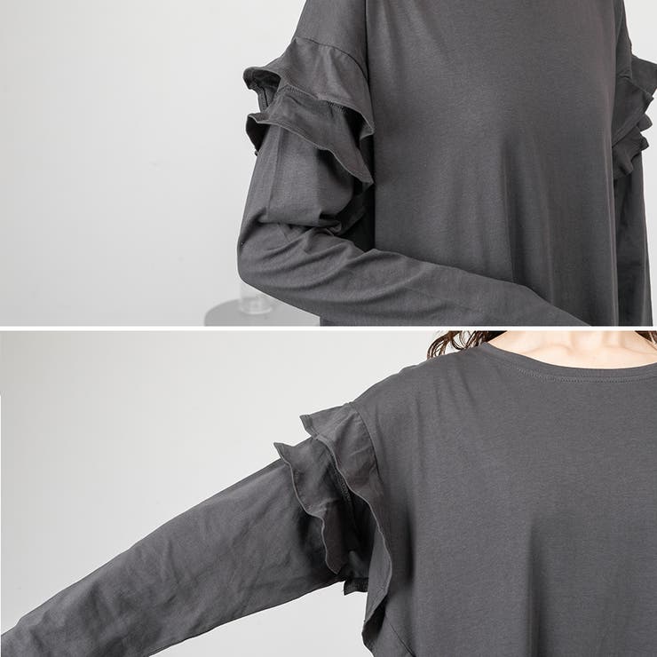 ダブルフリル長袖ワンピース | A.NATALY | 詳細画像15 