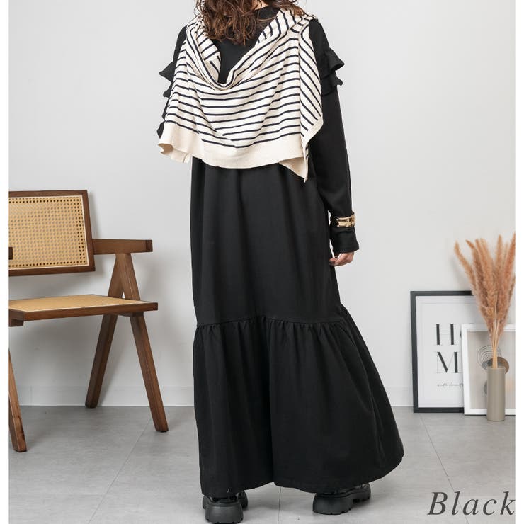 ダブルフリル長袖ワンピース | A.NATALY | 詳細画像2 