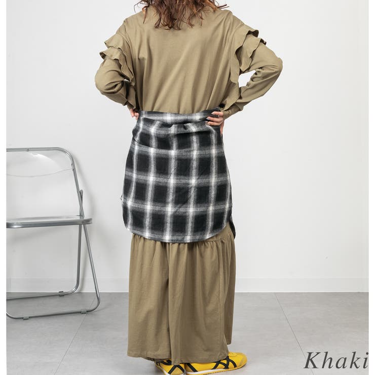 ダブルフリル長袖ワンピース | A.NATALY | 詳細画像4 