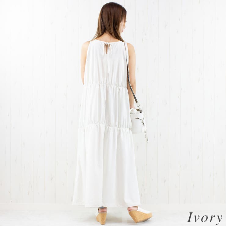 薄合繊ツイルティアードバルーンワンピース | A.NATALY | 詳細画像2 