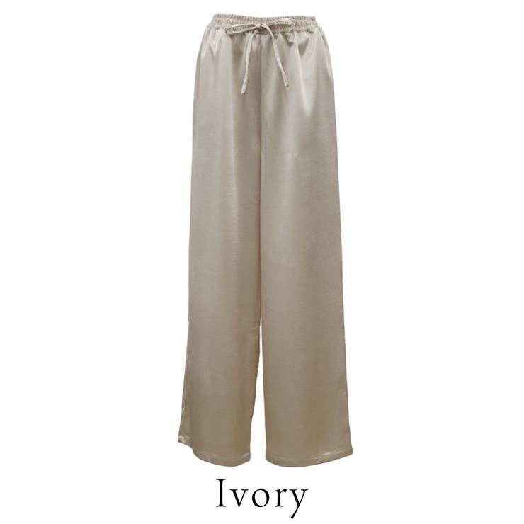 サテンルーズパンツ | A.NATALY | 詳細画像12 