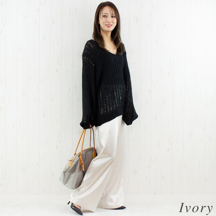 サテンルーズパンツ | A.NATALY | 詳細画像3 