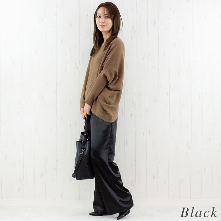 サテンルーズパンツ | A.NATALY | 詳細画像8 