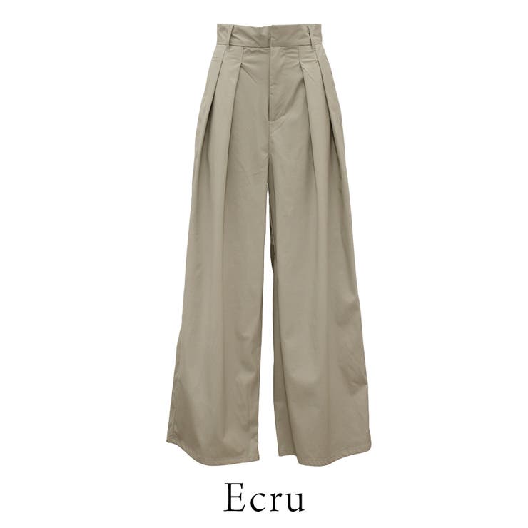 ウォッシャブルフェイクレザータックワイドパンツ | A.NATALY | 詳細画像13 