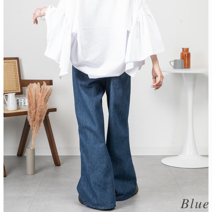 ドレープワイドフレアパンツ | A.NATALY | 詳細画像1 