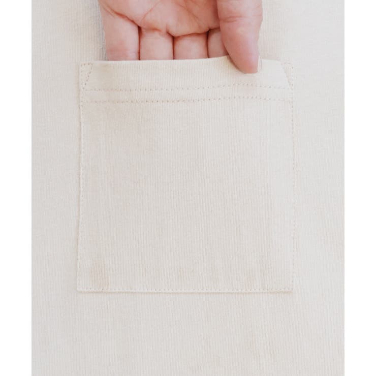 ポケット付きTシャツ コットン100% ラウンドヘム | ad thie | 詳細画像53 