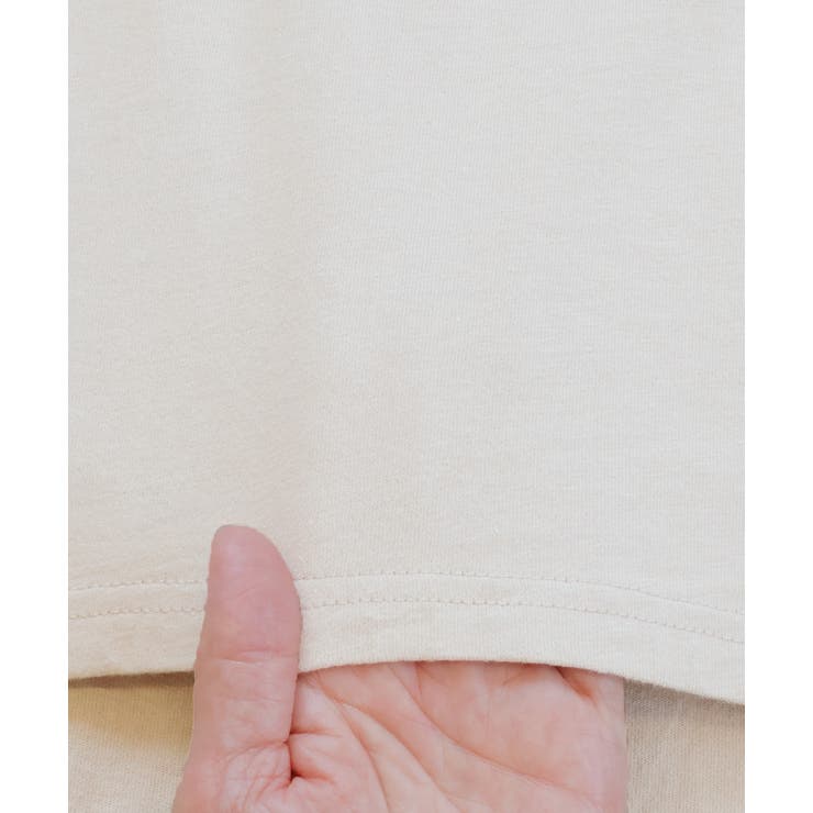 ポケット付きTシャツ コットン100% ラウンドヘム[品番