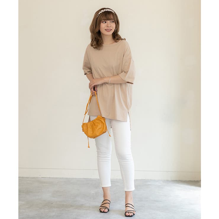 オーバーサイズチュニックTシャツ レディース カット | ad thie | 詳細画像59 