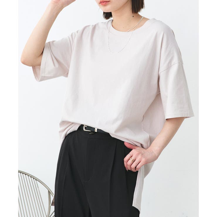 オーバーサイズチュニックTシャツ レディース カット[品番