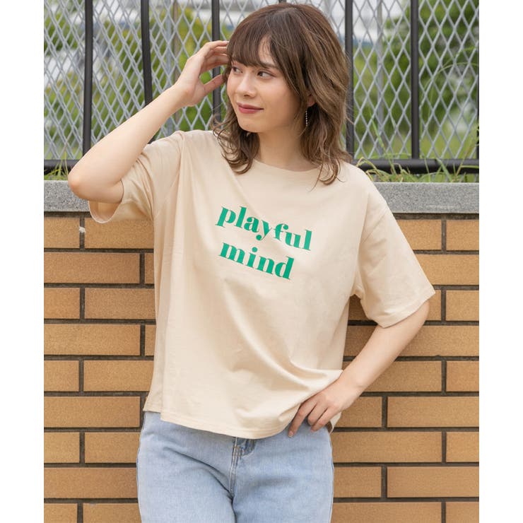 ロゴプリントTシャツ 柄 Tシャツ | ad thie | 詳細画像41 